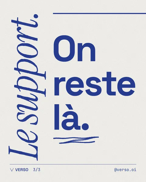 Le support : on reste là