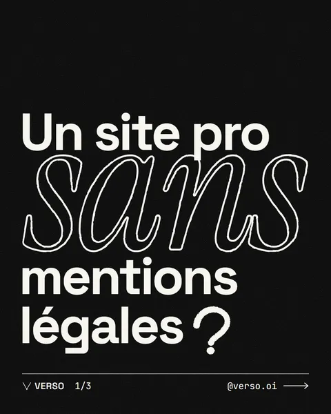 Visuel « Un site pro sans mentions légales ? »
