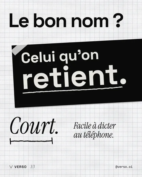 Le bon nom de domaine ? Celui qu'on retient : court, facile à dicter au téléphone